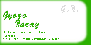 gyozo naray business card